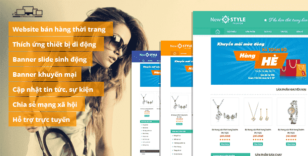 Web phụ kiện thời trang New Style