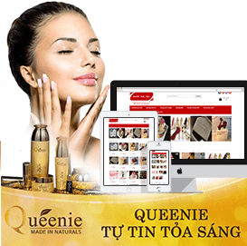 Website mỹ phẩm Queenie