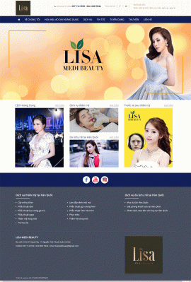 Website thẩm mỹ viện LISA MEDI BEAUTY