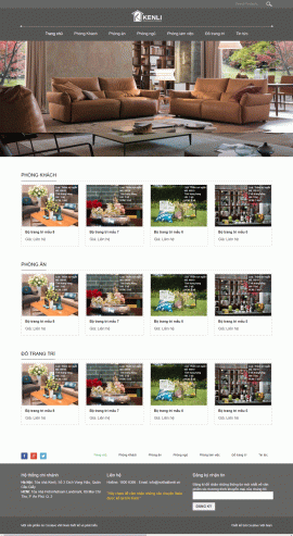 Website Nội thất Kenli