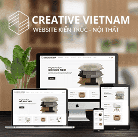 Mẫu website nội thất 01