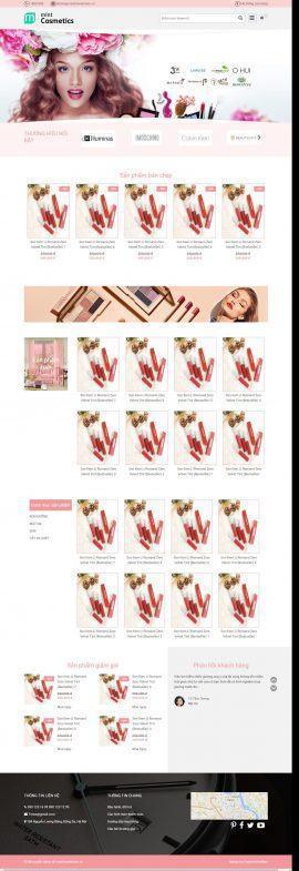 Mẫu website mỹ phẩm