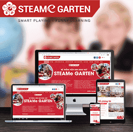 Website giáo dục Mầm non song ngữ Steame Graten