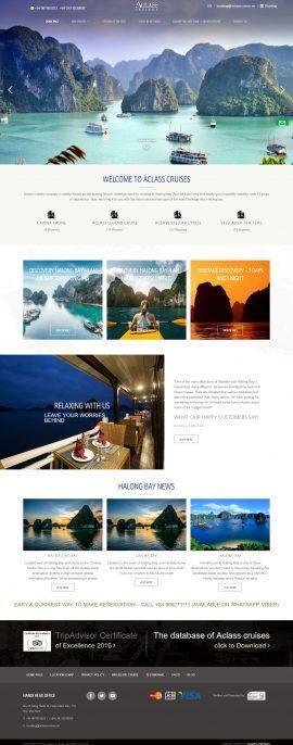 Website Du lịch Aclasscruises