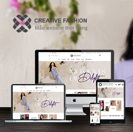 Mẫu web thời trang Creative Fashion