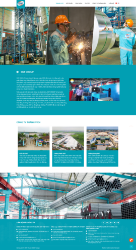 Website công ty xây dựng DST Group
