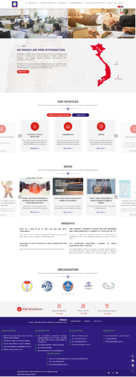 Website Công ty luật Winco
