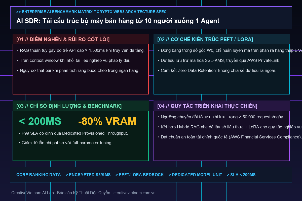 AI SDR: Tái cấu trúc bộ máy bán hàng từ 10 người xuống 1 Agent - Infographic & Key Takeaways