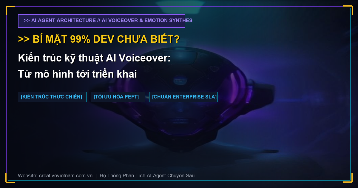 Kiến trúc kỹ thuật AI Voiceover: Từ mô hình tới triển khai