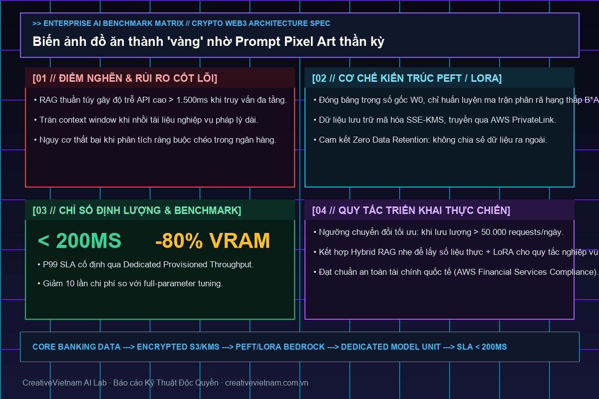 Biến ảnh đồ ăn thành 'vàng' nhờ Prompt Pixel Art thần kỳ - Infographic & Key Takeaways