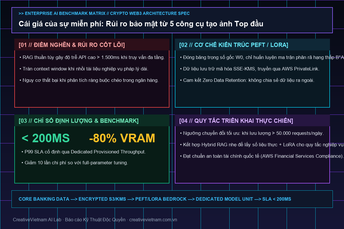 Infographic - Cái giá của sự miễn phí: Rủi ro bảo mật từ 5 công cụ tạo ảnh Top đầu Cái giá của sự miễn phí: Rủi ro bảo mật từ 5 công cụ tạo ảnh Top đầu - Infographic & Key Takeaways